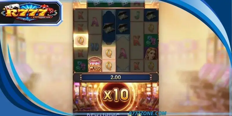 An overview of the high-value symbols including the croupier and sports car