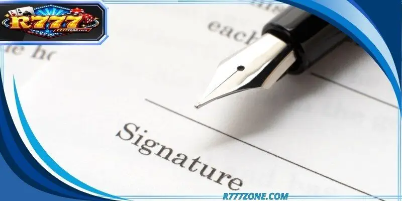 The user agreement interface requires a signature for account activation