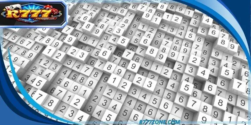 A futuristic interface displaying the various parameters of numeric generation