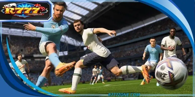 A digital display showing the complex algorithms behind football simulations