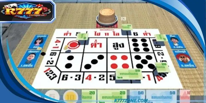 A digital rendering of a traditional Thai festival gaming environment
